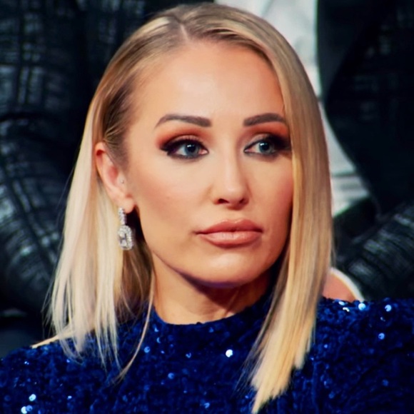 NEW White Gold-Plated Stacked Diamond Simulant Emerald Baguette Drop Earrings - Picture 3 of 14